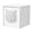 White/Cats Cube Pattern, variant on BoldGear Outdoor Side Table with Storage, 15.6" Square Resin Patio End Table, Weatherproof Rustproof Balcony Backyard Poolside Small Table,Cats Cube Pattern
