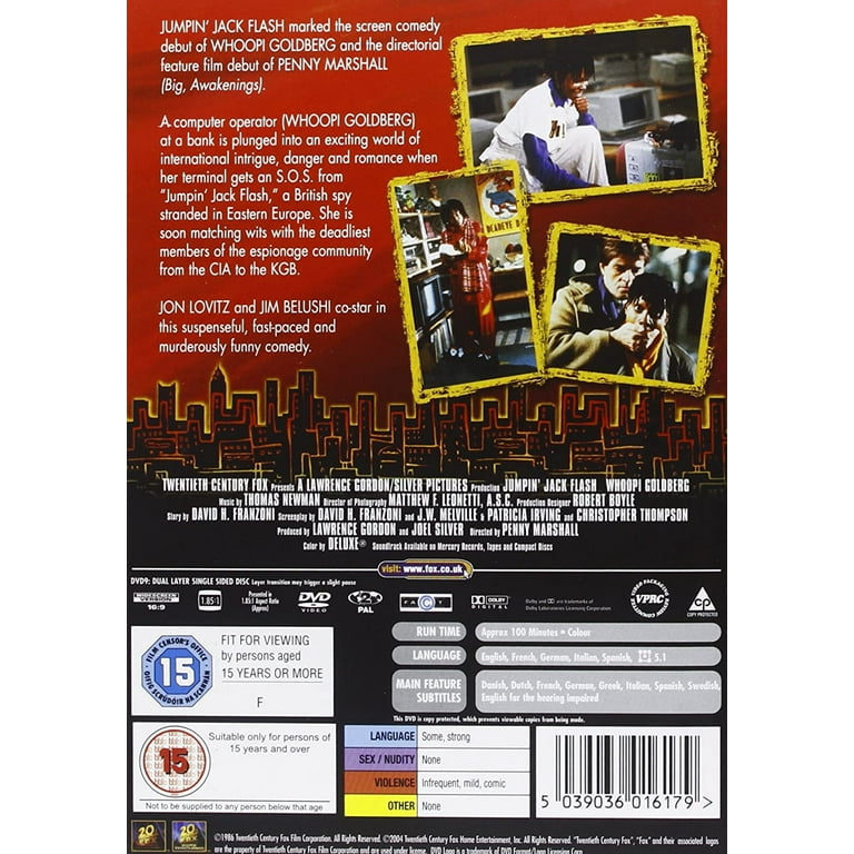 JUMPIN' JACK FLASH DVD, Classic Movie - Walmart.com