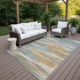 thumbnail image 3 of Addison Rugs Chantille Indoor/Outdoor Transitional Modern Teal Machine Washable Rectangle Rug, 5' x 7'6", 3 of 10