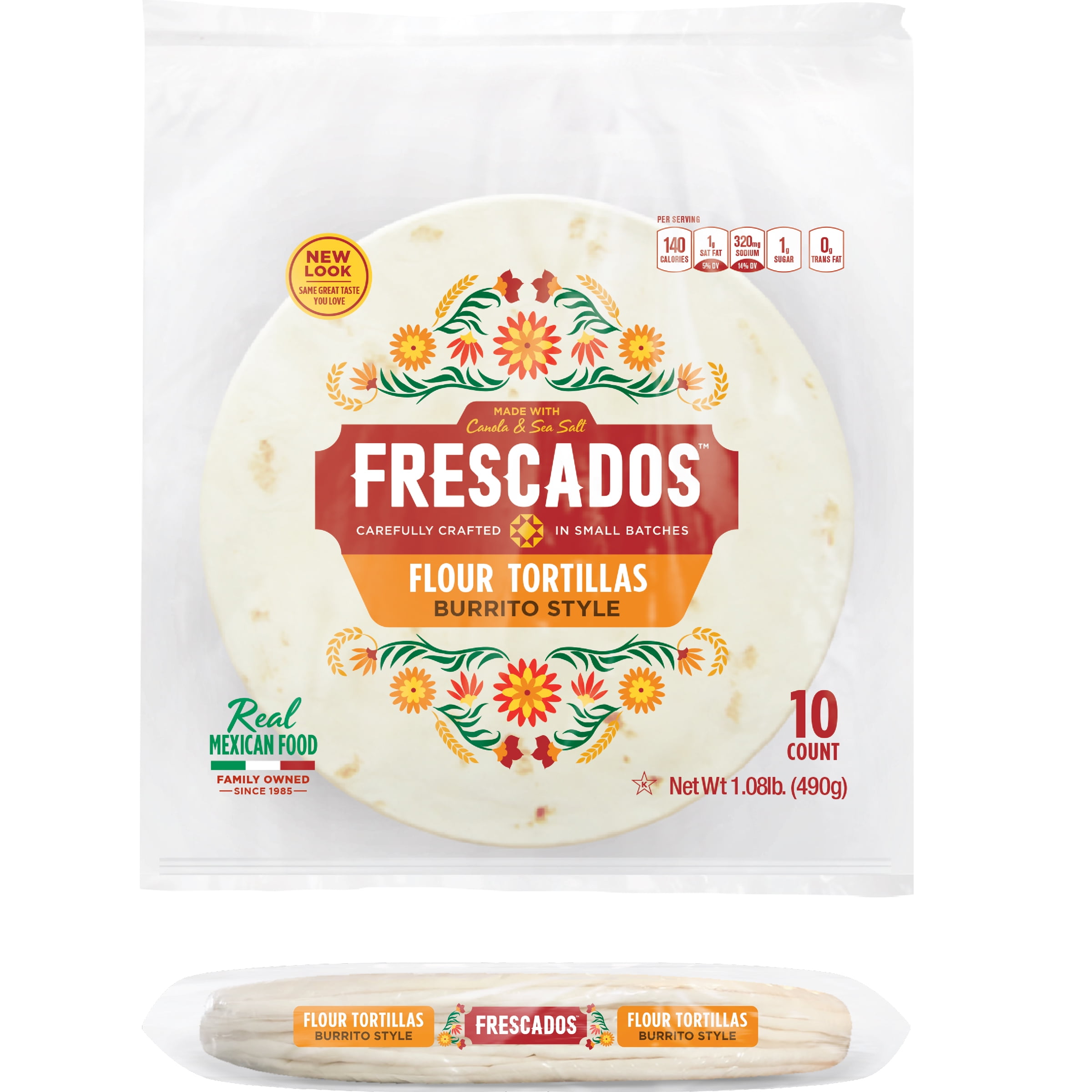 Frescados® Burrito Style Flour Tortillas 10 ct Bag