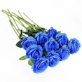 thumbnail image 1 of 10 Silk Artificial Roses for Wedding Bouquets and Decorative Arrangements, 1 of 3