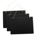 thumbnail image 6 of PAMINGONO 3Pcs Double Sided Wooden Chalkboard Sign with Jute Rope Hanging for Home Office and Restaurant, 6 of 8