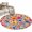 Multi, variant on Round Rugs 3Ft, Colorful Spring Floral Round Area Rug Washable Indoor Throw Carpet, Farmhouse Summer Botanical Small Non Slip Circle Rug for Bedroom Living Room Home Decor Aesthetic