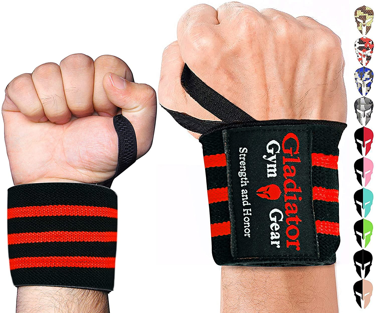 Weight Lifting Wrist Wraps Powerlifting Gym Fitness Elastic Bandages Workout 