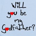 thumbnail image 2 of CafePress - Be My Godfather? Infant Bodysuit - Baby Light Bodysuit, Size Newborn - 24 Months, 2 of 4