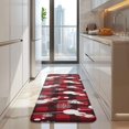 thumbnail image 4 of Red Christmas Snowman Pattern Kitchen Rug Mat,Kitchen Runner Rugs Non Skid Washable,Decorative Kitchen Floor Mats for Kitchen,Sink,Laundry,17"x47.2", 4 of 7