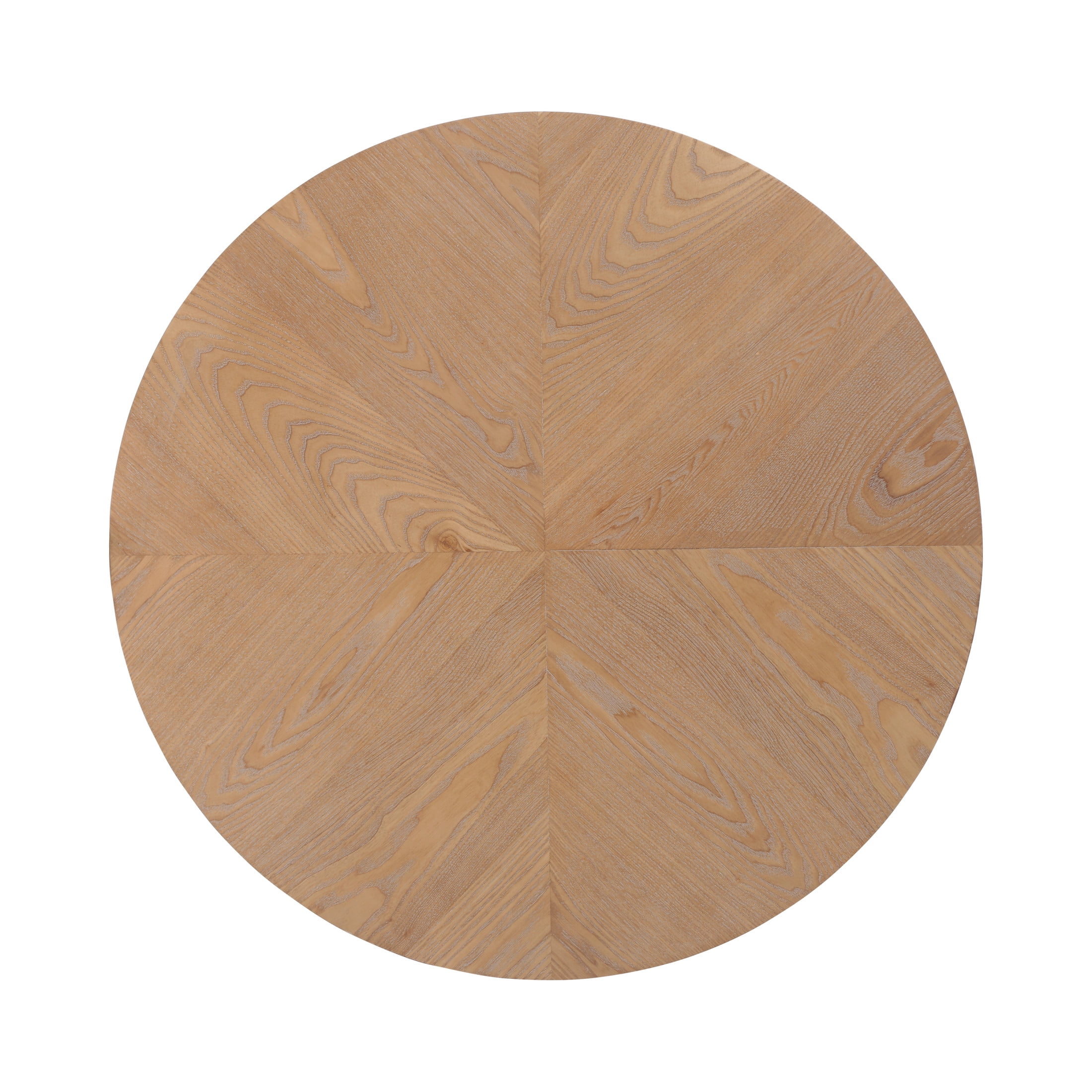 Christopher Knight Home 36.6"H Modern Round Counter Height Dining Table, Iron Fluted Base, Light Ash