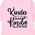 thumbnail image 4 of Inktastic Kinda Sweet, Kinda Savage Boys or Girls Long Sleeve Toddler T-Shirt, 4 of 5