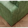 US Pride Furniture Corduroy Spacious Standard Sofa with Pillows, Green