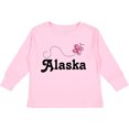 thumbnail image 3 of Inktastic Alaska Butterfly Girls Long Sleeve Toddler T-Shirt, 3 of 5