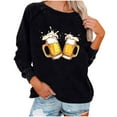 thumbnail image 2 of Clearance Rciityk Women Crewneck Sweatshirt Fall Long Sleeve Pullover Sweaters Casual Loose Trendy Beers Graphic Printed Ladies Sweatshirt - Fall/Winter Savings Clearance, 2 of 4