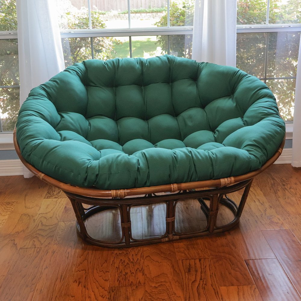 International Caravan Rattan Double Papasan  Chair Frame Only