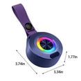 thumbnail image 3 of TopLLC New Outdoor Sports Button Bluetooth Speaker,Wireless Colored Lights,Portable Cycling Mini Audio System, 3 of 6