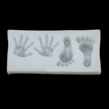 HEMLBOYW Cute Baby Hand Foot Silicone Mold Fondant Mould Cake Decor Resin Jewelry Making Silicone
