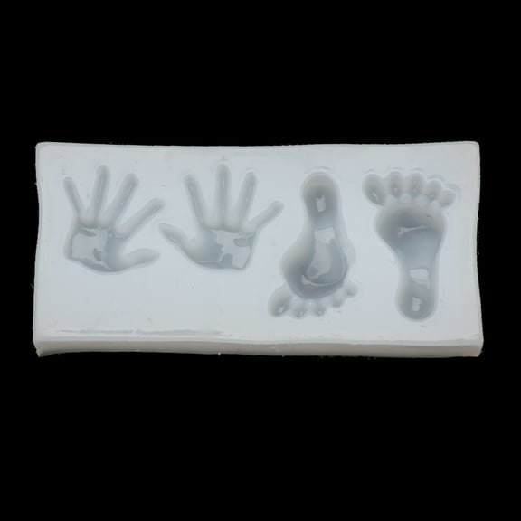JZROCKER Cute Baby Hand Foot Silicone Mold Fondant Mould Cake Decor Resin Jewelry Making