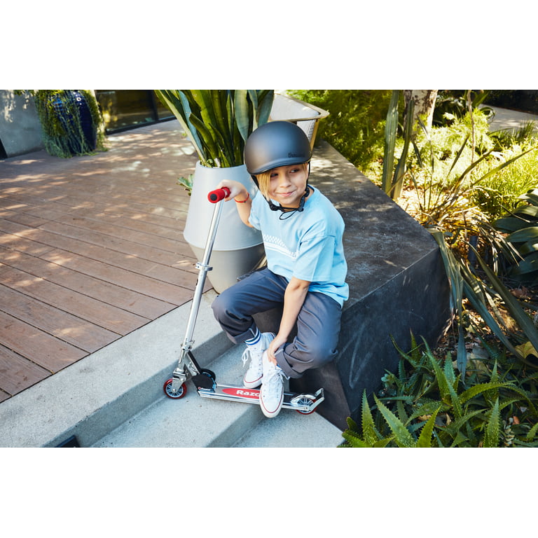 Razor A2 Kick Scooter for Kids - Wheelie Front Suspension, Lightweight, Foldable, Aluminum Frame and Adjustable Handlebars Walmart.com