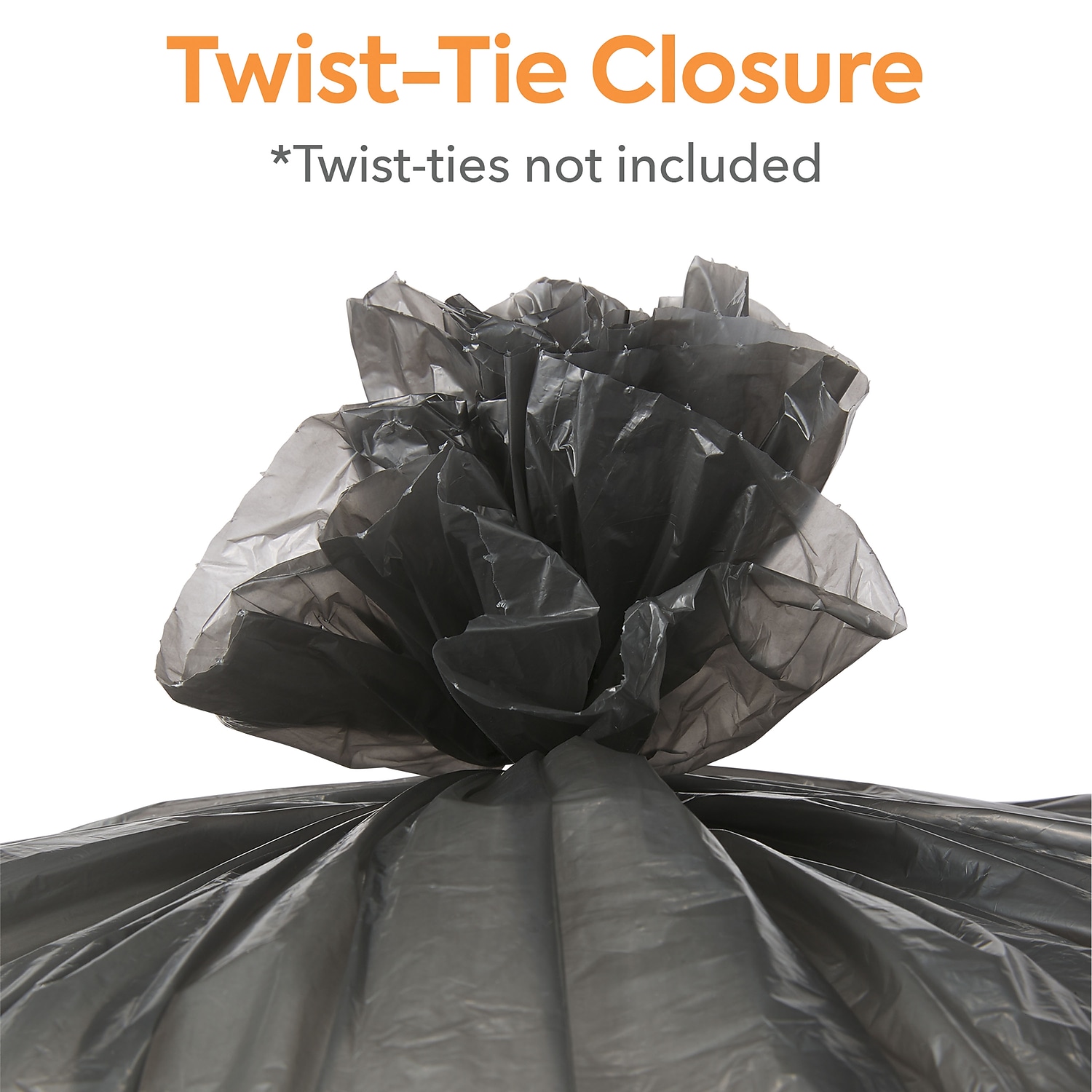 Staples Coastwide Trash Bags 20-30 Gallon 30x36 Low Density 0.45 Mil Black 250 CT 814875