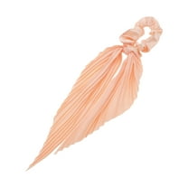 Unique Bargains 1 Pc Fashion Satin Hair Scarf Scrunchies Hair Ties Pink
