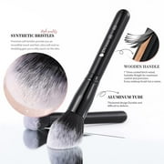 DUcare 27 Pc Makeup Brush Set - Wood, Black