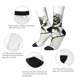 thumbnail image 4 of Balery Black And White Rose Calcetas Largas con Estampado para Hombre y Mujer – Suaves y Transpirables, Talla Única (US 5-11), 4 of 6