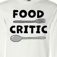 thumbnail image 4 of Inktastic Food Critic with Fork and Spoon Long Sleeve T-Shirt, 4 of 5