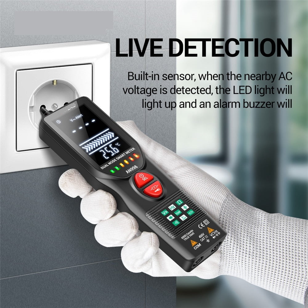 An998 Digital Multimeter Automatic 6000 Counts Battery Meters Eletric Auto Ranging Ac/dc Voltmeter Temp Ohm Voltage Tester ,Precise Measurements