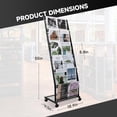 thumbnail image 2 of Floor-Standing Magazine Rack 6-Layer with Wheels, Brochure Display Stand for Exhibitions, 2 of 6