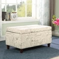 thumbnail image 2 of Nathaniel Home, Graffiti Patterned Deep Storage Ottoman Bench, Coffee Table for Living Room, Solid Wood Legs, Bedroom Bench for End of Bed, Multicolor, 2 of 7