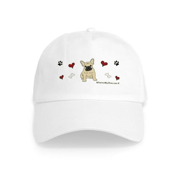 CafePress - French Bulldog Cap - Adjustable 100% Brushed Unisex Casual Cotton Baseball Cap, Beige, 1
