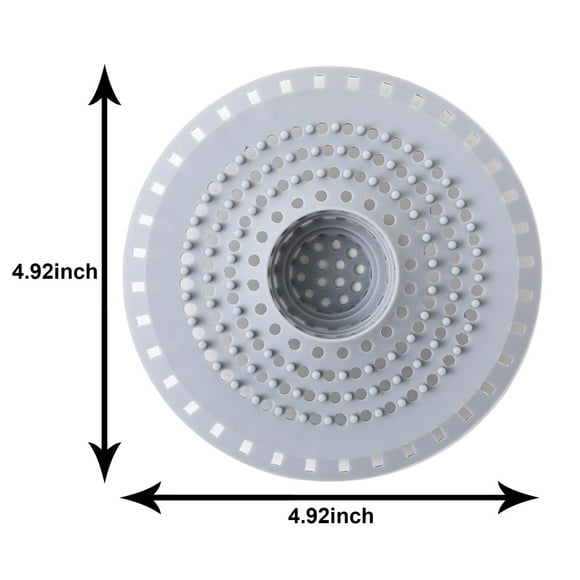 Classic Kitchen Accessories, Bathtub Drain Hair Catcher Silicone Tub Hair Catcher Drain Protector Strainer Shower Hair Drain Catcher Strainer for 1.48'' To 1.75'' Regular Drains