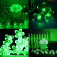 thumbnail image 2 of Solar String Lights for Outside，50 LED Solar Flower String Lights Outdoor Waterproof ，Solar Powered Outdoor Decorative String Lights for Yard, Lawn, Fence, Flower Garden, Christmas Tree(Green), 2 of 13
