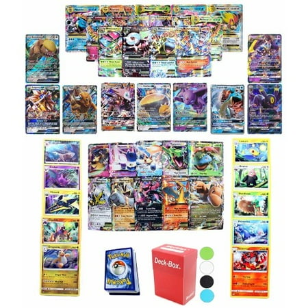 Pokemon Cards Gx Mega Or Ex Card Guaranteed 5 Reverse Cards 5 Rare Or Holo Rare Cards 40 Commonuncommon Cards Deck Box And Random Bonus 51