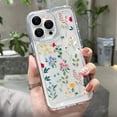 thumbnail image 1 of Funda de teléfono transparente y suave para iPhone 11, funda iPhone 13 14 Pro 12 15 Pro Max XR XS X 8 7 14 15 Plus SE 2020, funda de flores a prueba de golpes, 1 of 4