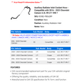 thumbnail image 2 of Auxiliary Radiator Inlet Coolant Hose - Compatible with 2016 - 2023 Chevy Camaro 6.2L V8 LT1 VIN 7 2017 2018 2019 2020 2021 2022, 2 of 2