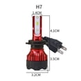 thumbnail image 5 of 2pcs H7 Super Bright LED Headlight Bulbs Conversion Kit High Low Beam 6000K White, 5 of 10