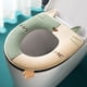 thumbnail image 3 of Cubierta de asiento de inodoro, estera suave del retrete del paño de la cremallera de la felpa del diseño del cohete espacial, 3 of 5