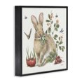 thumbnail image 4 of Stupell Industries Rabbit & Butterfly Garden Animals & Insects Painting Black Framed Art Print Wall Art, 12 x 12, 4 of 10