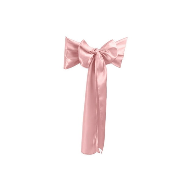 Fundas de lazo y pajarita de satén de poliéster, elegantes, con costuras de bordes reforzados, para bodas, recepciones, fiestas formales, eventos en hoteles y decoración de asientos