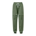 thumbnail image 3 of WILLBEST Pantalones Casuales de Mujer, de Moda, con Cintura Elástica, Holgados, Cargo, con Bolsillo para Mayor Comodidad Diaria. Chica, 3 of 4