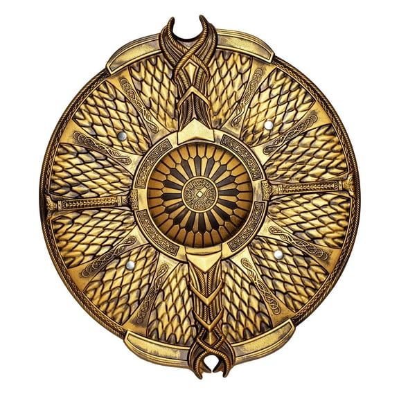 Gold Circle Shield 20 Inch Foam Adult Costume Accessory