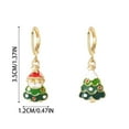 thumbnail image 3 of Asymmetrical Drop Earrings Festive Holiday Dangle Earrings for Sparkling Party Ear Jewelry, 3 of 6
