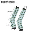 thumbnail image 5 of Daiia Sports Socks Flamingos And Palms Printed Novelty Crew Socks for Men Women Knee High Socks Cotton Socks Soft & Breathable Support Unisex Socks, 5 of 9