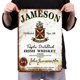 thumbnail image 4 of Placa Metal Vintage Jameson Whisky Barra Pintura Hierro Rectangular 30x40cm, 4 of 9