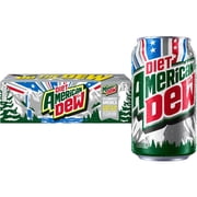 1 Pack | Diet Mountain Dew Soda, 12 Fl Oz Cans (Pack Of 12) & 3x 9oz Disposable Plastic Cups