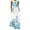 Light Blue, variant on Pntutb Best Womens Sleeveless Dress With Striped Floral Print Casual Long Maxi Dresses