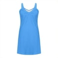 thumbnail image 6 of Ygbgbb Nightgowns for Women Summer Lightweight Comfy Mini Night Gowns Solid Sleeveless Slip Dresses Loose Fit V Neck Sleep Shirts Sky Blue S, 6 of 6