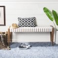 thumbnail image 1 of Safavieh Amalia Leather Bench, 1 of 6
