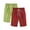 Green, variant on Cowsor Girl's Knee-Length Bermuda Casual Shorts with Elastic Waist Drawstring 2PC