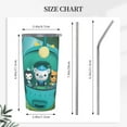 thumbnail image 5 of The Octonauts Car Cup With Straw 20oz Stainless Steel Tumbler Push-Pull Lid Sports Water Bottle Insulated Travel Cup, 5 of 8