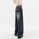 thumbnail image 4 of Harajuku-pantalones vaqueros sueltos para mujer, ropa de calle Retro, moda, pantalones de cintura alta, calle alta, pierna ancha, Y2K, 4 of 5